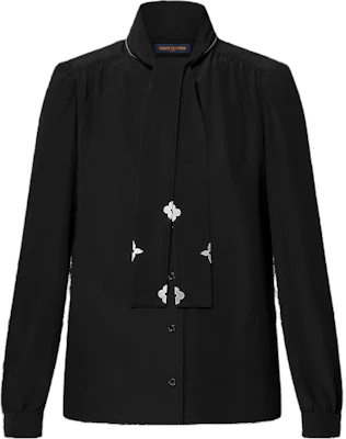 (Women) LOUIS VUITTON FW24 Monogram Detail Long Sleeve Shirt Black 1AGAY3 Buy (Women) LOUIS VUITTON FW24 Monogram Detail Long Sleeve Shirt Black 1AGAY3