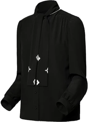 (Women) LOUIS VUITTON FW24 Monogram Long Sleeve Shirt with Pendant Collar Black Women 1AGAY1 Shop (Women) LOUIS VUITTON FW24 Monogram Long Sleeve Shirt with Pendant Collar Black Women 1AGAY1