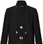 Purchase (Women) LOUIS VUITTON FW24 Monogram Long Sleeve Shirt with Pendant Collar Black Women 1AGAY1