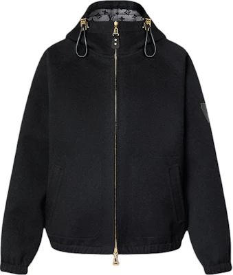 (Women) LOUIS VUITTON FW24 Oversized Reversible Drawstring Hoodie Jacket Black 1AG798 Buy (Women) LOUIS VUITTON FW24 Oversized Reversible Drawstring Hoodie Jacket Black 1AG798