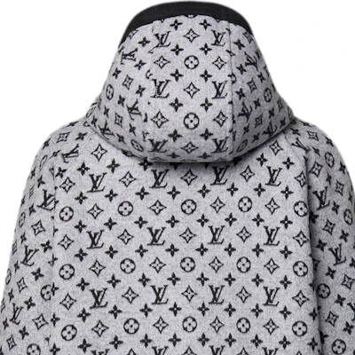 (Women) LOUIS VUITTON FW24 Oversized Reversible Drawstring Hoodie Jacket Black 1AG798 Cheap (Women) LOUIS VUITTON FW24 Oversized Reversible Drawstring Hoodie Jacket Black 1AG798