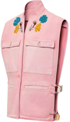 (W) 路易威登 FW24 粉色繡花無袖工裝外套 1AFT56 Shop (W) 路易威登 FW24 粉色繡花無袖工裝外套 1AFT56