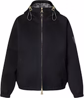 (Women) LOUIS VUITTON FW24 Reversible Drawstring Hoodie Jacket Black 1AG800 (Women) LOUIS VUITTON FW24 Reversible Drawstring Hoodie Jacket Black 1AG800