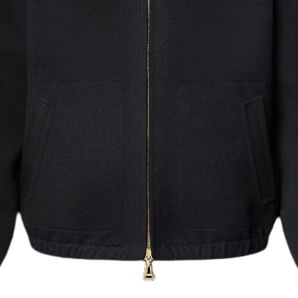 (Women) LOUIS VUITTON FW24 Reversible Drawstring Hoodie Jacket Black 1AG800 圖 6