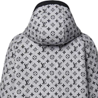 Cheap (Women) LOUIS VUITTON FW24 Reversible Drawstring Hoodie Jacket Black 1AG800