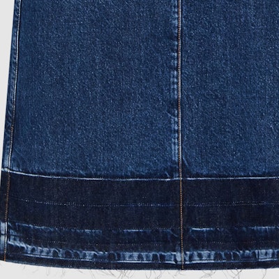 (W) 루이비통 FW24 워시드 하이웨이스트 슬릿 데님 스커트 블루. 1AFTGF Shop (W) 루이비통 FW24 워시드 하이웨이스트 슬릿 데님 스커트 블루. 1AFTGF