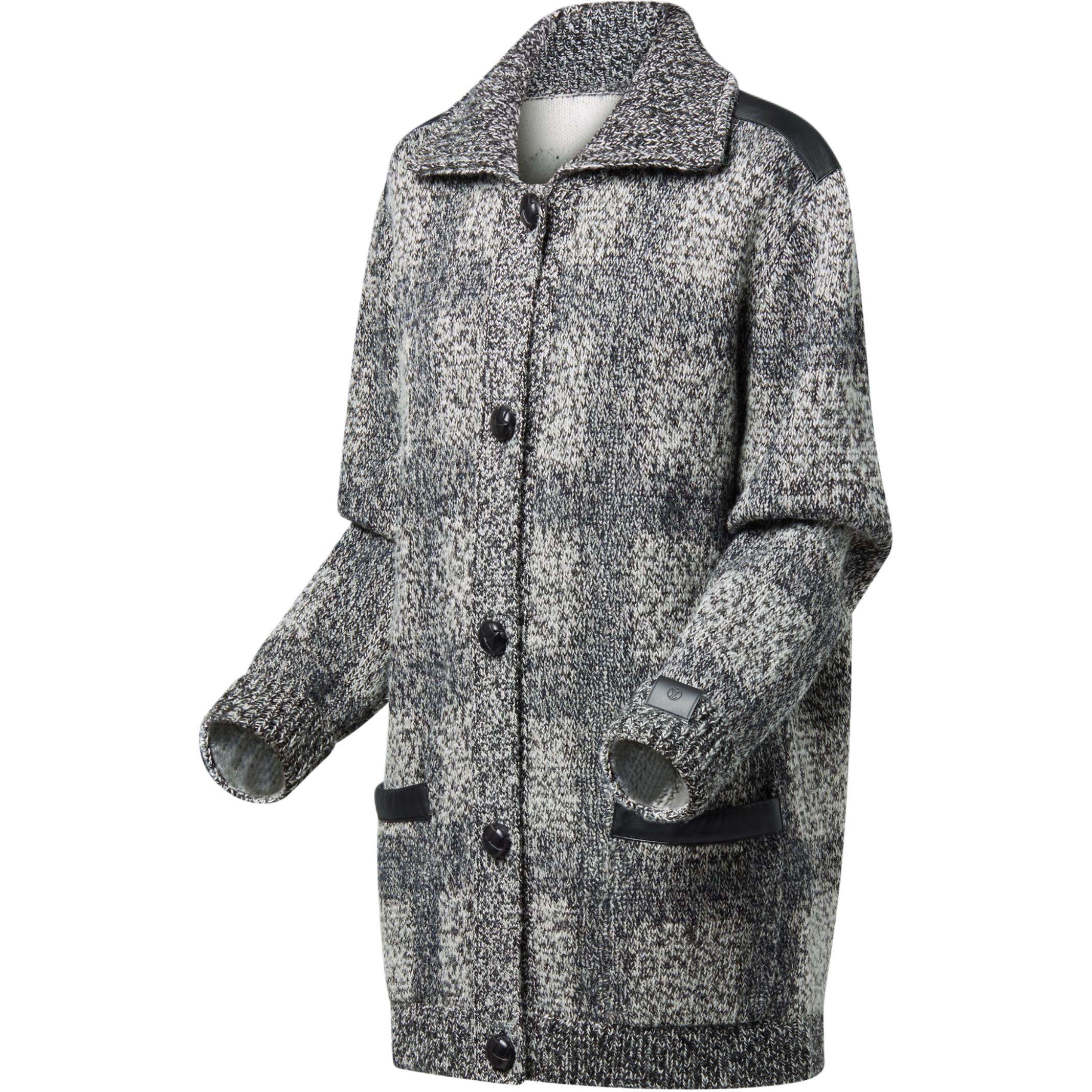 (Women) LOUIS VUITTON FW25  Loose Tweed Knit Button-Front Coat 1AIRDY 圖 4