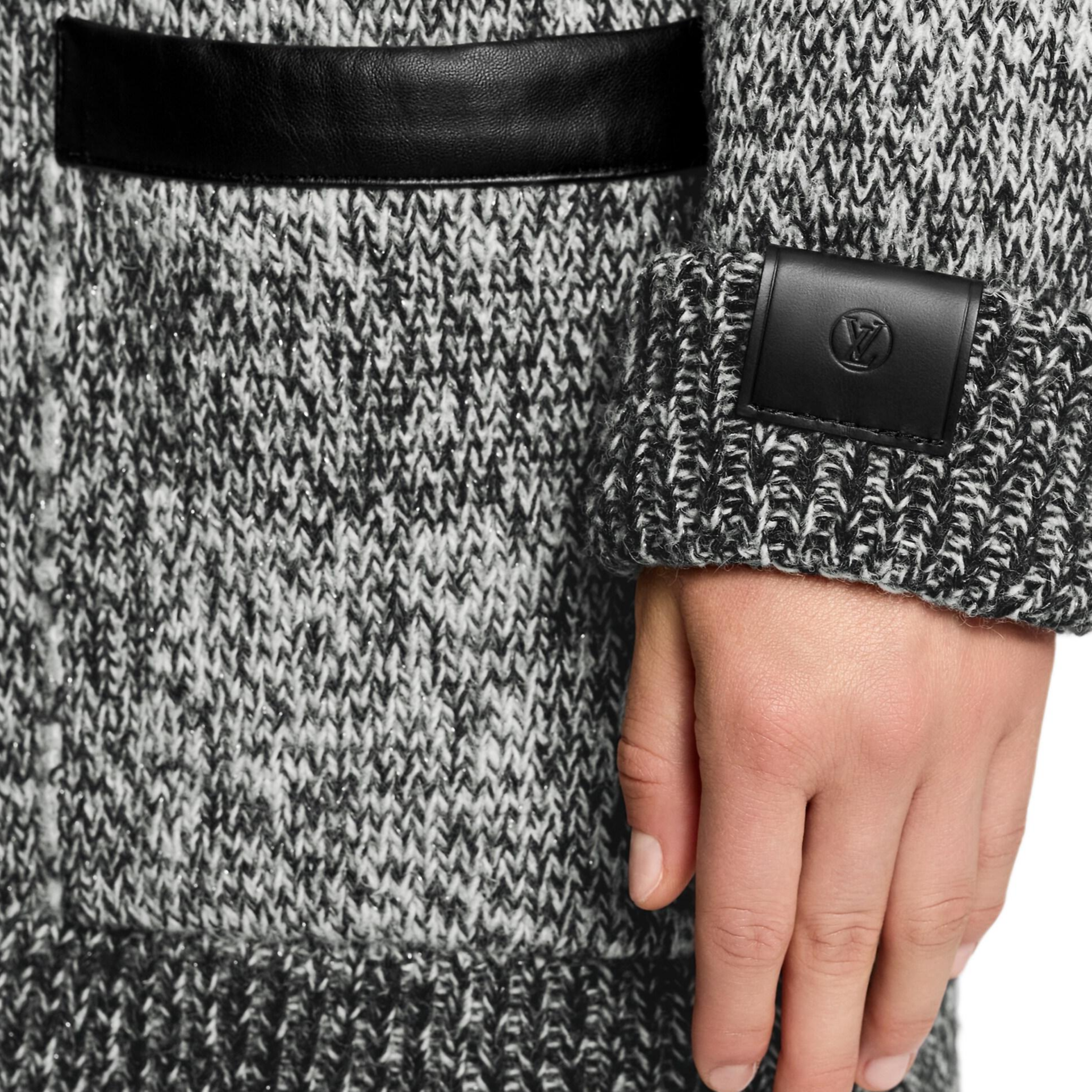 (Women) LOUIS VUITTON FW25  Loose Tweed Knit Button-Front Coat 1AIRDY 圖 8