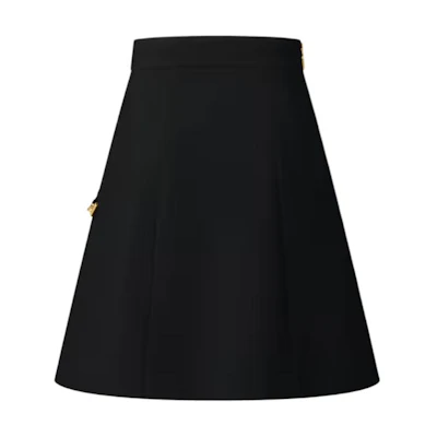 (Women) LOUIS VUITTON FW25 A-line Wool Short Skirt 1AHUQ4