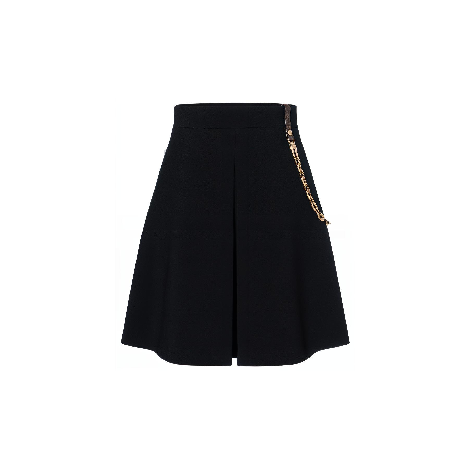 (Women) LOUIS VUITTON FW25 Chain A-Line Mini Skirt Casual  Skirt. 1AHUQ0