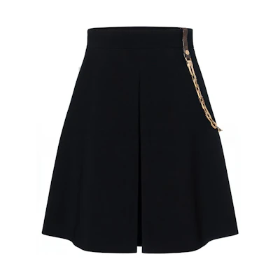 (Women) LOUIS VUITTON FW25 Chain A-Line Mini Skirt Casual Skirt. 1AHUQ0