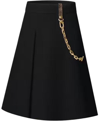 (W) 路易威登FW25链条A字迷你半身裙休闲裙。 1AHUQ0 Shop (W) 路易威登FW25链条A字迷你半身裙休闲裙。 1AHUQ0