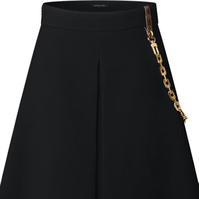 (W) 路易威登FW25链条A字迷你半身裙休闲裙。 1AHUQ0 Purchase (W) 路易威登FW25链条A字迷你半身裙休闲裙。 1AHUQ0