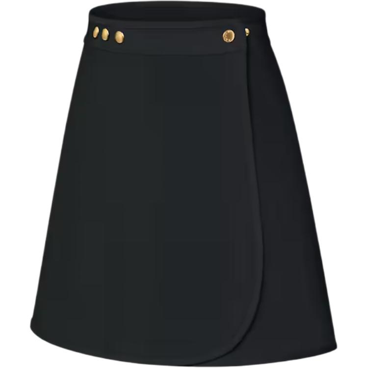 Shop (W) LOUIS VUITTON FW25針織包裹迷你裙 休閒長裙 1AHZJI