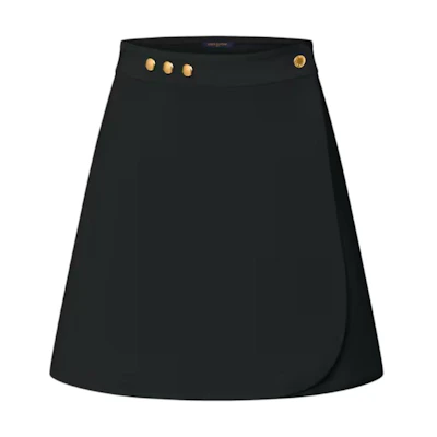 (Women) LOUIS VUITTON FW25 Knitted Mini Wrap Casual Long Skirt 1AHZJJ