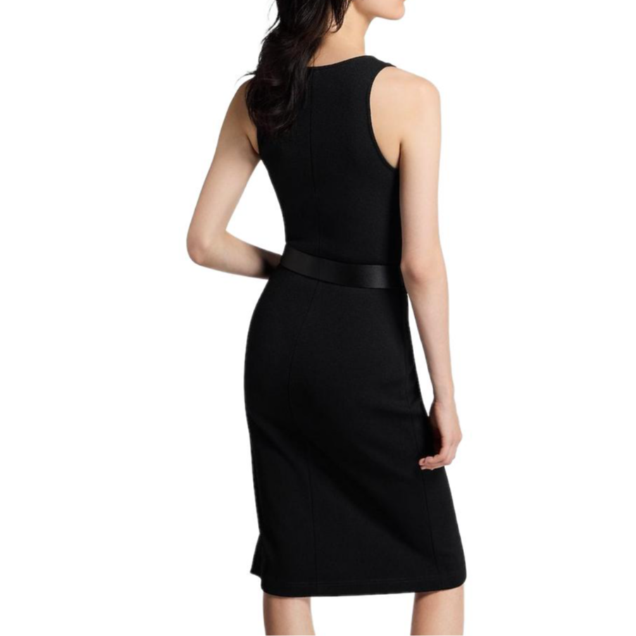 (Women) LOUIS VUITTON FW25 Leather Belted Sleeveless Midi Dress 1AHZZS 圖 5