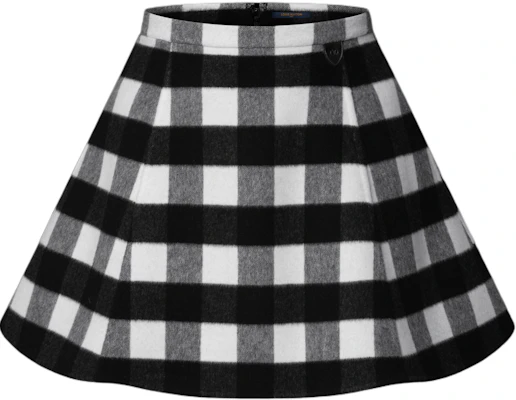 (Women) LOUIS VUITTON FW25 Plaid Flare Mini Skirt with Hidden Zipper for Women 1AIQP1 Order (Women) LOUIS VUITTON FW25 Plaid Flare Mini Skirt with Hidden Zipper for Women 1AIQP1