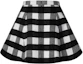 Lookbook (Women) LOUIS VUITTON FW25 Plaid Flare Mini Skirt with Hidden Zipper for Women 1AIQP1