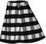 Shop (Women) LOUIS VUITTON FW25 Plaid Flare Mini Skirt with Hidden Zipper for Women 1AIQP1