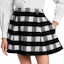 Details for (Women) LOUIS VUITTON FW25 Plaid Flare Mini Skirt with Hidden Zipper for Women 1AIQP1