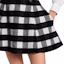 Cheap (Women) LOUIS VUITTON FW25 Plaid Flare Mini Skirt with Hidden Zipper for Women 1AIQP1