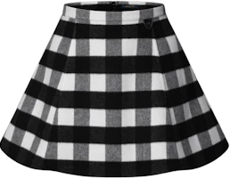 (Women) LOUIS VUITTON FW25 Plaid Flared Skirt with Hidden Back Zipper 1AIQOX (Women) LOUIS VUITTON FW25 Plaid Flared Skirt with Hidden Back Zipper 1AIQOX