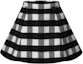 Buy (Women) LOUIS VUITTON FW25 Plaid Flared Skirt with Hidden Back Zipper 1AIQOX