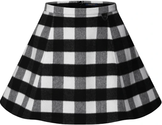 (Women) Louis Vuitton FW25 Plaid Flared Skirt with Hidden Back Zipper 1AIQP0 Order (Women) Louis Vuitton FW25 Plaid Flared Skirt with Hidden Back Zipper 1AIQP0