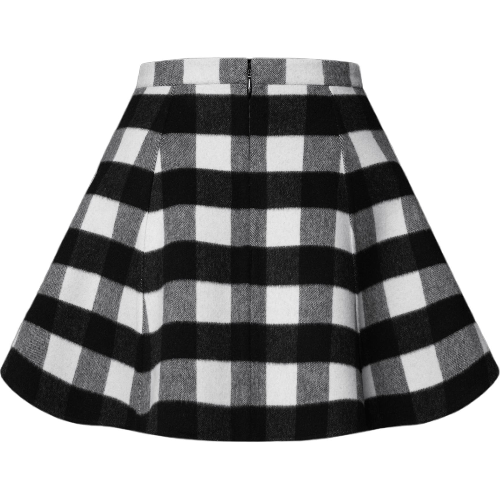 (Women) LOUIS VUITTON FW25 Plaid Flared Skirt with Hidden Back Zipper 1AIQOX 圖 3