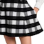 Cheap (Women) Louis Vuitton FW25 Plaid Flared Skirt with Hidden Back Zipper 1AIQP0