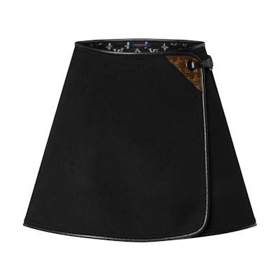 (Women) LOUIS VUITTON FW25 Reversible Silk Wool Blend Casual Skirt 1AIQOT