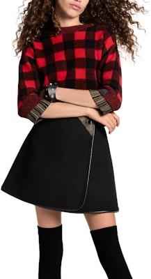 (Women) LOUIS VUITTON FW25 Reversible Silk Wool Blend Casual Skirt 1AIQOU Sizing (Women) LOUIS VUITTON FW25 Reversible Silk Wool Blend Casual Skirt 1AIQOU