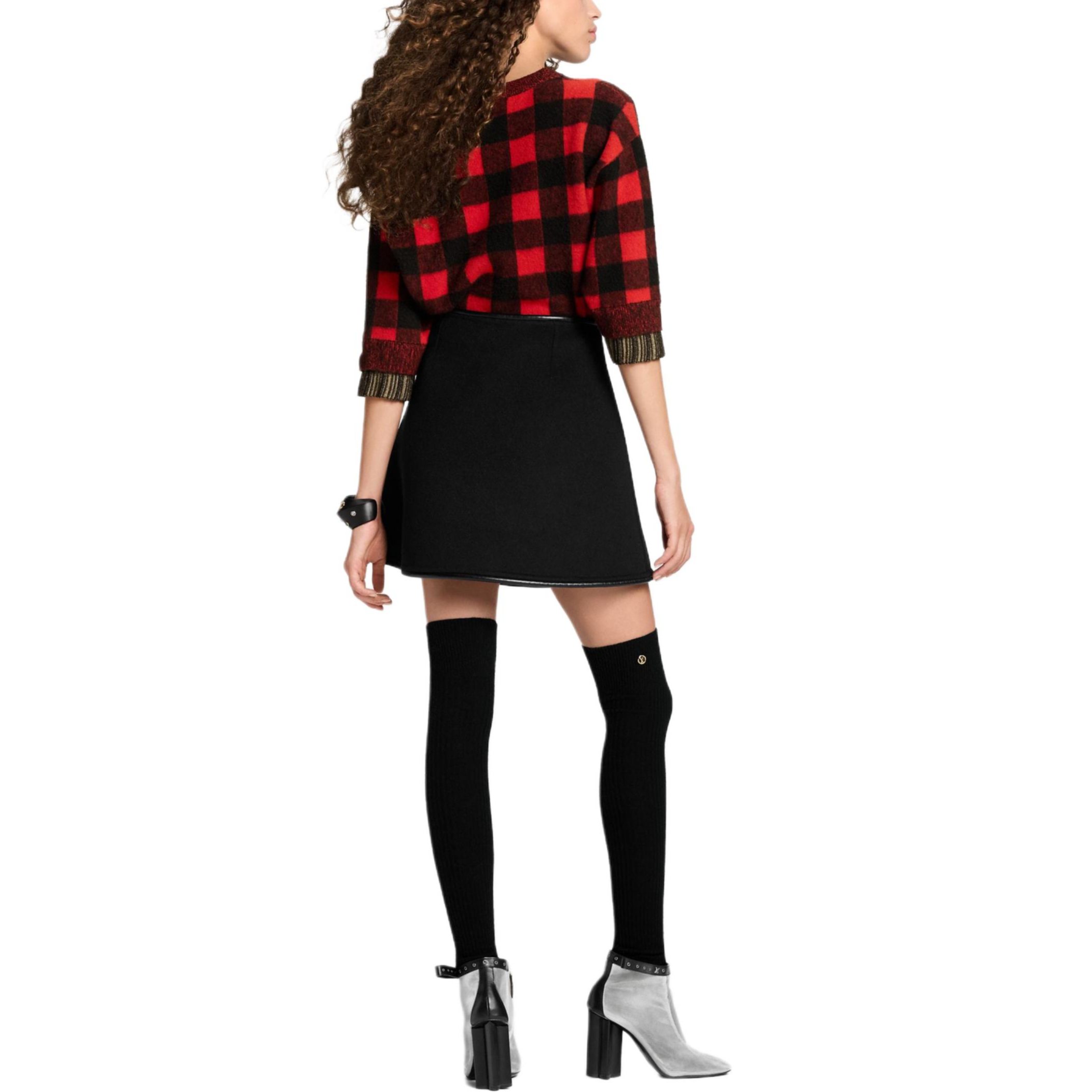 Cheap (Women) LOUIS VUITTON FW25 Reversible Silk Wool Blend Casual Skirt 1AIQOU