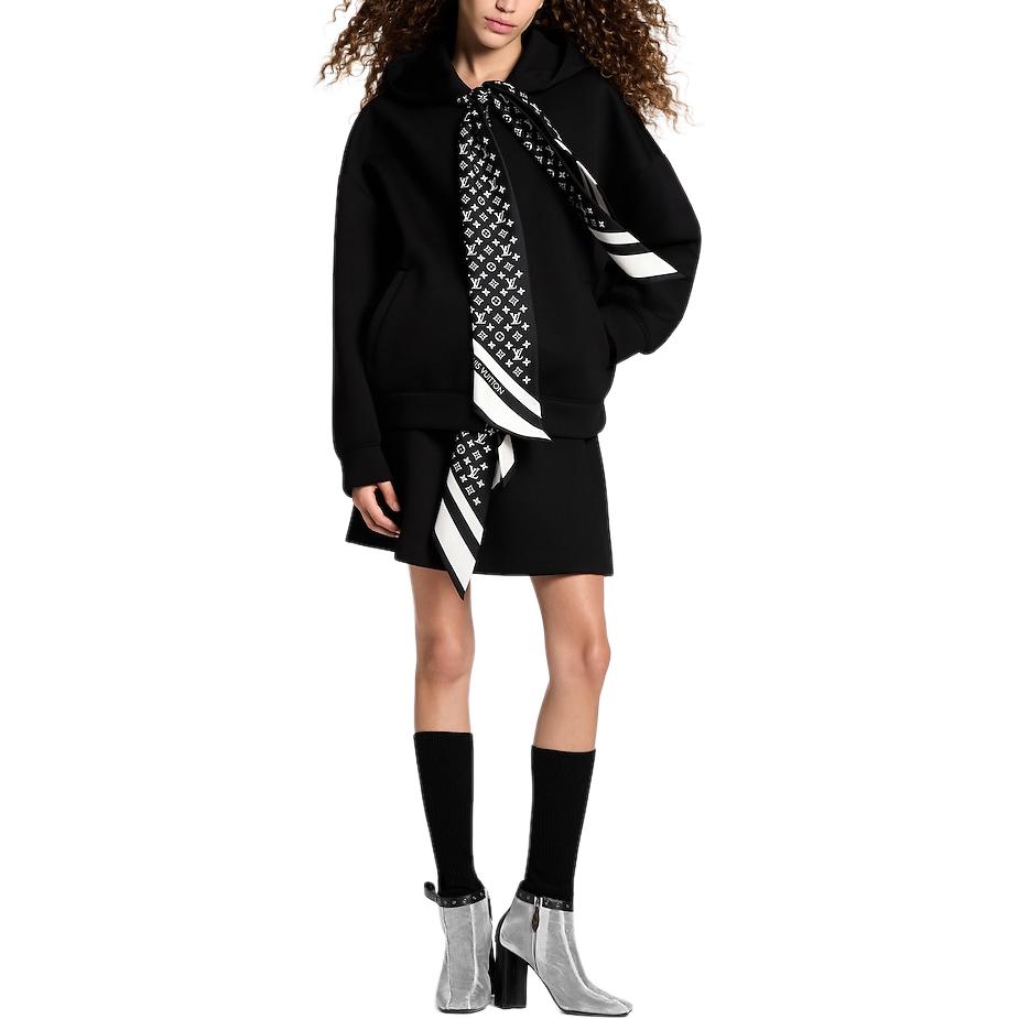 (Women) LOUIS VUITTON FW25 Scarf Zip Hoodie  Fashion Sweatshirt. 1AIR90 圖 5
