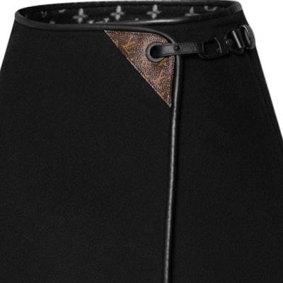(Women) Louis Vuitton FW25 Silk Wool Blend Reversible Casual Skirt 1AIQOR 1