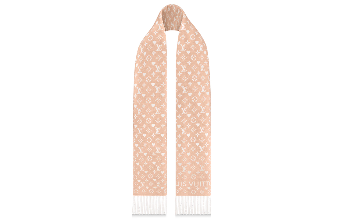 (Women) Louis Vuitton Game On Monogram Reversible Tassel Wool Scarf Beige Women’s. M76900 圖 3