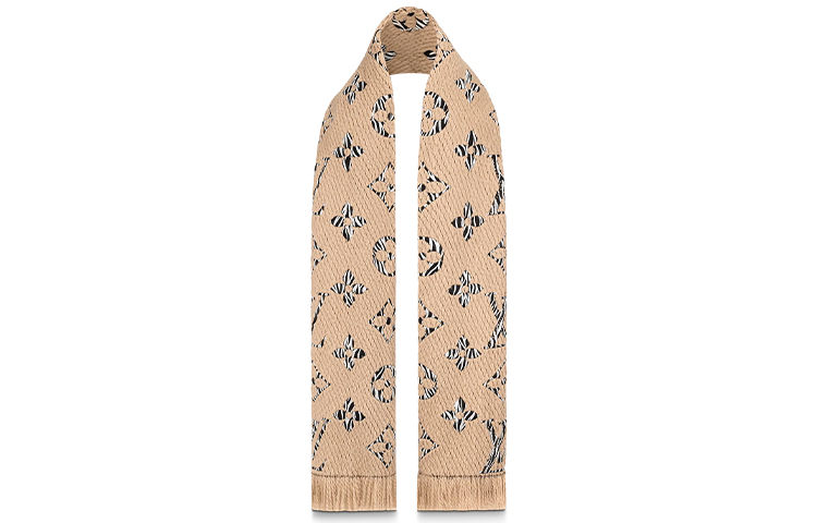 (Women) Louis Vuitton Giant Logomania Jungle Scarf Brown M76346 圖 3