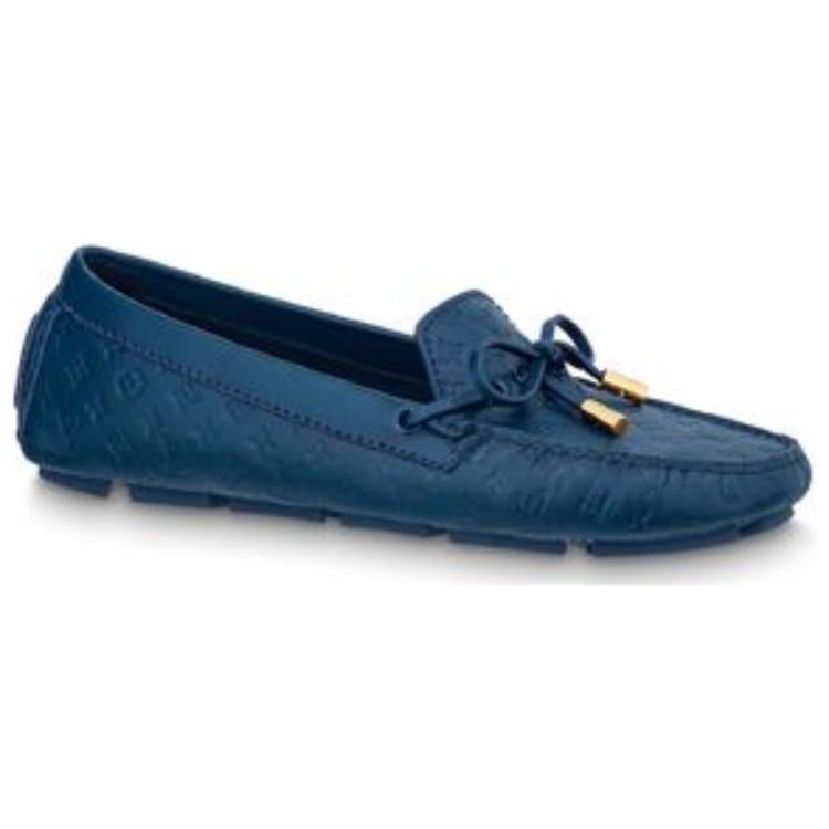 Order (W) Louis Vuitton Gloria ''Mocassins en Cuir Bleu'' 1ABHLT