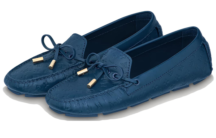 Lookbook (W) Louis Vuitton Gloria ''Mocassins en Cuir Bleu'' 1ABHLT