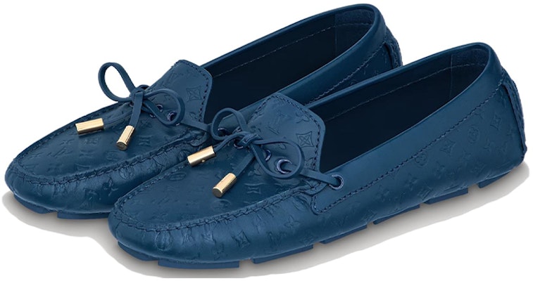 (Women) Louis Vuitton Gloria 'Blue Leather Slip-On' 1ABHLT Lookbook (Women) Louis Vuitton Gloria 'Blue Leather Slip-On' 1ABHLT