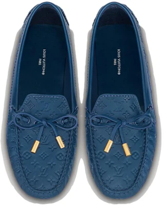 (W) Louis Vuitton Gloria ''Mocassins en Cuir Bleu'' 1ABHLT Purchase (W) Louis Vuitton Gloria ''Mocassins en Cuir Bleu'' 1ABHLT