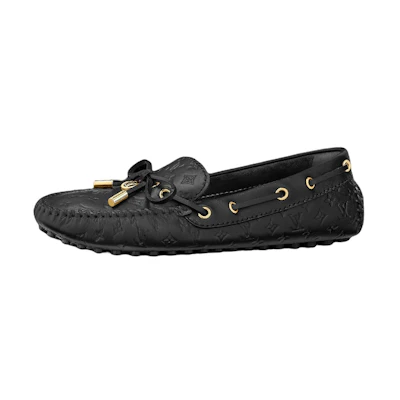 (W) LV Gloria Flat Loafer 'Black Leather'