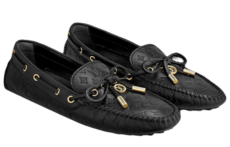 Lookbook (W) Louis Vuitton Mocassino Gloria Basso ''Pelle Nera'' 1A657V