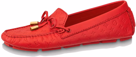(Women) Louis Vuitton Gloria Flat Loafer 'Red Leather' 1ABHN5 (Women) Louis Vuitton Gloria Flat Loafer 'Red Leather' 1ABHN5