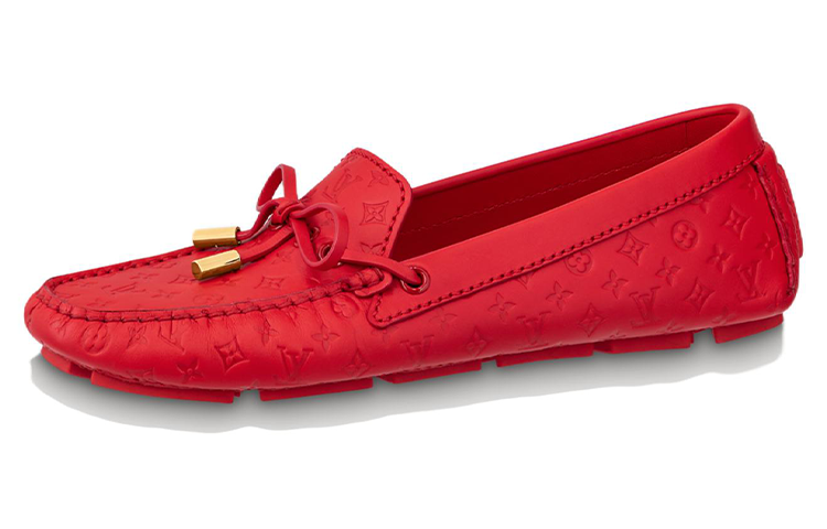 (Women) Louis Vuitton Gloria Flat Loafer 'Red Leather' 1ABHN5