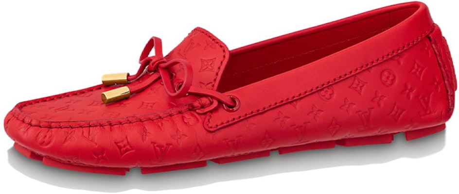 (Women) Louis Vuitton Gloria Flat Loafer 'Red Leather' 1ABHN5 Buy (Women) Louis Vuitton Gloria Flat Loafer 'Red Leather' 1ABHN5