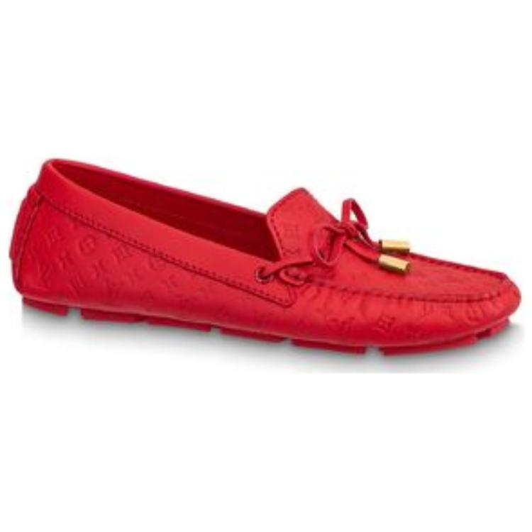 Order (W) Louis Vuitton Gloria Mocassin Plat ''Cuir Rouge'' 1ABHN5