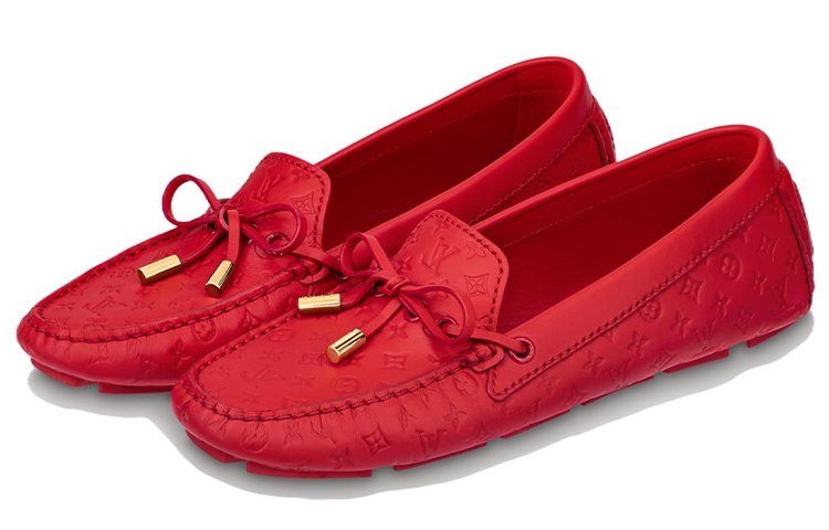 Lookbook (W) Louis Vuitton Gloria Mocassin Plat ''Cuir Rouge'' 1ABHN5