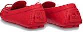 Shop (W) Kasut Lofers Rata Louis Vuitton Gloria 'Kulit Merah' 1ABHN5