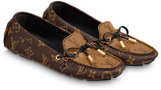 (W) Louis Vuitton Gloria Flat Loafers 'Monogram Cokelat dengan Hitam' 1ABV2A Order (W) Louis Vuitton Gloria Flat Loafers 'Monogram Cokelat dengan Hitam' 1ABV2A